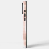 Coques Case-Mate iPhone Joli Blanc Rose Rose Bleu Rayures Abstraites (Verso / Gauche)