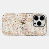 Coques Case-Mate iPhone Joli Blush Brown Floral (Verso (horizontal))