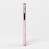 Coques Case-Mate iPhone Joli blush rose faux argent parties scintillant mo (Dos/Droite)