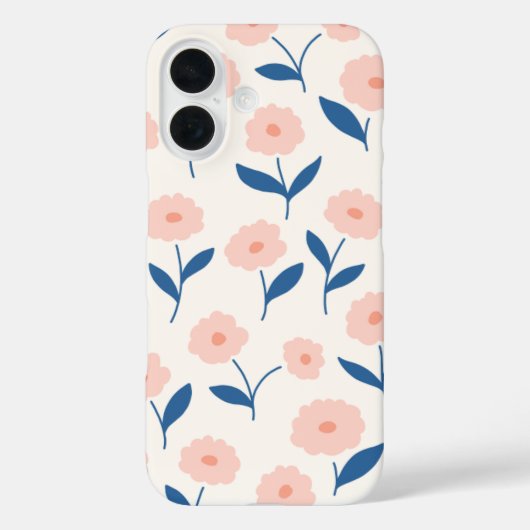 Coques Case-Mate iPhone Joli Boho Chic Fleurs Rose Motif (Verso)