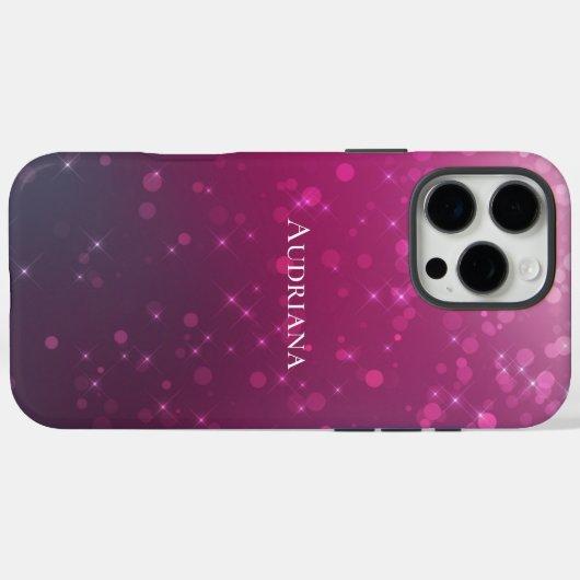 Coques Case-Mate iPhone Joli Bokeh rose (Verso (horizontal))