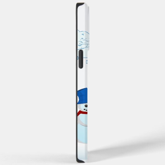 Coques Case-Mate iPhone Joli bonhomme de neige et vent d'hiver (Verso / Droite)