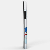 Coques Case-Mate iPhone Joli bonhomme de neige et vent d'hiver (Dos/Droite)