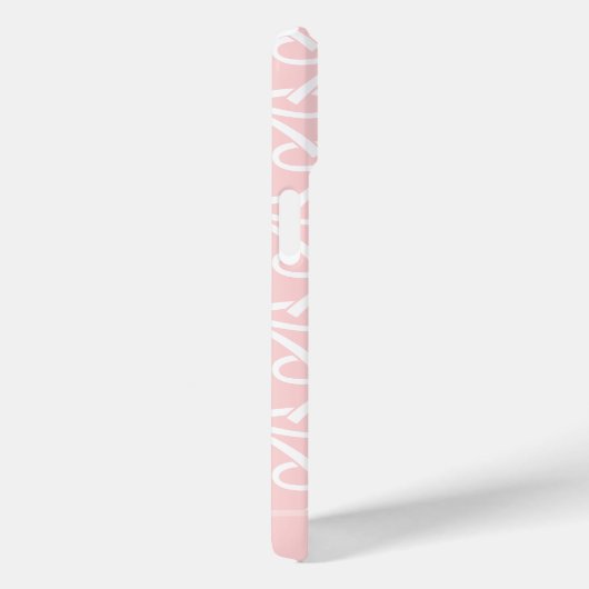 Coques Case-Mate iPhone Joli Bow Nom personnalisé rose (Verso / Droite)