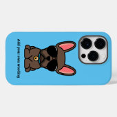 Coques Case-Mate iPhone Joli Brown Coque-coque iphone de Bulldog (Verso (horizontal))