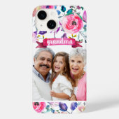 Coques Case-Mate iPhone Joli cadeau photo floral personnalisé pour grand-m (Verso)