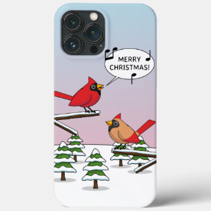 Case-Mate iPhone Case Joli Cardinal Rouge chanter Joyeux Noël