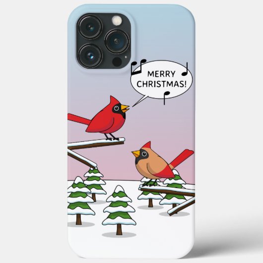 Coques Case-Mate iPhone Joli Cardinal Rouge chanter Joyeux Noël (Verso)