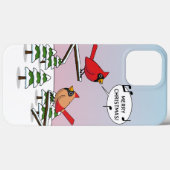 Coques Case-Mate iPhone Joli Cardinal Rouge chanter Joyeux Noël (Verso (horizontal))