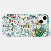 Coques Case-Mate iPhone Joli caricature Noël Polaire Ours Penguin Party (Verso (horizontal))