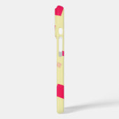 Coques Case-Mate iPhone Joli Carré rose Confetti Ajouter votre nom Fille (Verso / Gauche)