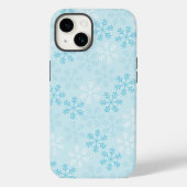 Coques Case-Mate iPhone Joli casque de téléphone Pastel Blue Snowflakes (Verso)