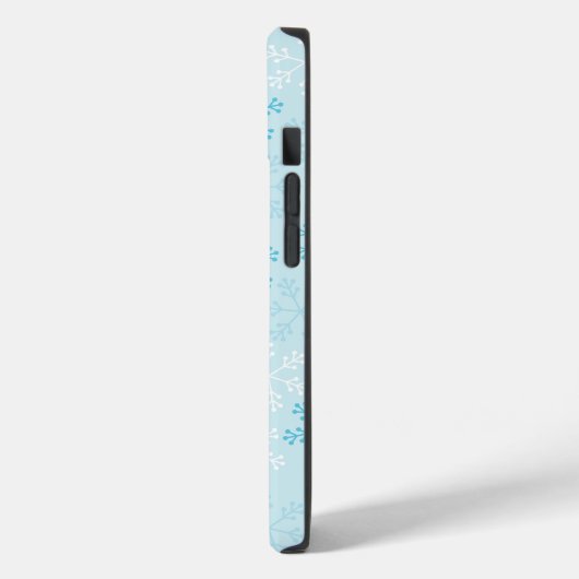 Coques Case-Mate iPhone Joli casque de téléphone Pastel Blue Snowflakes (Verso / Gauche)