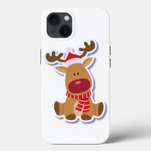 Coques Case-Mate iPhone Joli cerf de Noël (Verso)