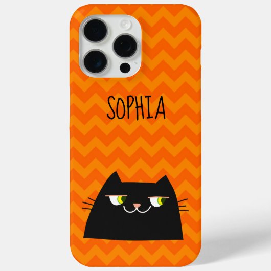 Coques Case-Mate iPhone Joli Chat Noir  (Verso)