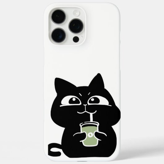 Coques Case-Mate iPhone Joli Chat Noir Grassouillet (Verso)