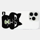 Coques Case-Mate iPhone Joli Chat Noir Grassouillet (Verso (horizontal))