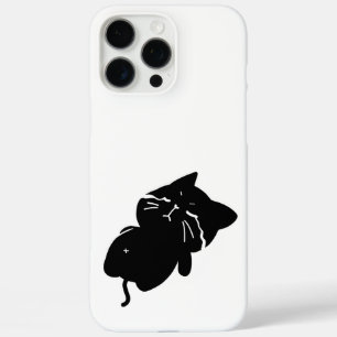 Coques iPhone 16 Pro Max Joli Chat Noir Grassouillet