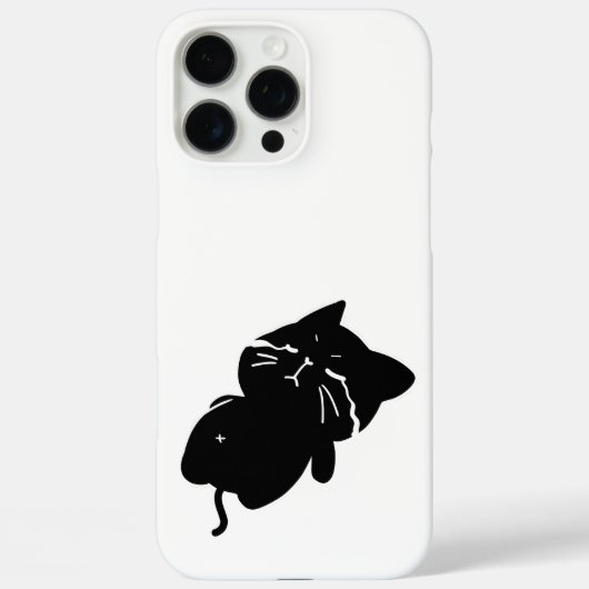 Coques Case-Mate iPhone Joli Chat Noir Grassouillet (Verso)