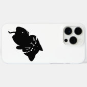Coques Case-Mate iPhone Joli Chat Noir Grassouillet (Verso (horizontal))
