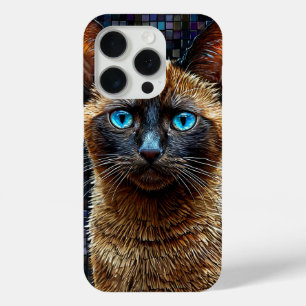 Coque iPhone 15 Pro Joli chat siamois
