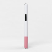 Coques Case-Mate iPhone Joli chat tabby & coeurs sur fond rose et blanc (Dos/Droite)