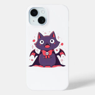 Coque Pour iPhone 15 Joli Chat Vampire