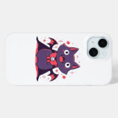 Coques Case-Mate iPhone Joli Chat Vampire (Verso (horizontal))