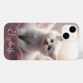 Coques Case-Mate iPhone Joli chaton rose (Verso (horizontal))