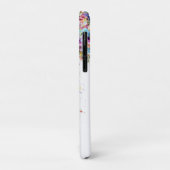 Coques Case-Mate iPhone Joli Cheval Blanc Floral Personnalisé (Dos/Gauche)