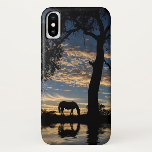 Coques Case-Mate iPhone Joli cheval et eau (Dos)
