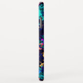 Coques Case-Mate iPhone Joli chic fleurs abstraites arrière - plan (Dos/Droite)