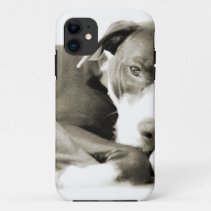 Etui iPhone Case-Mate joli chien pitbull endormi paresseux