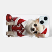 Coques Case-Mate iPhone Joli Chihuahua Santa (Verso (horizontal))