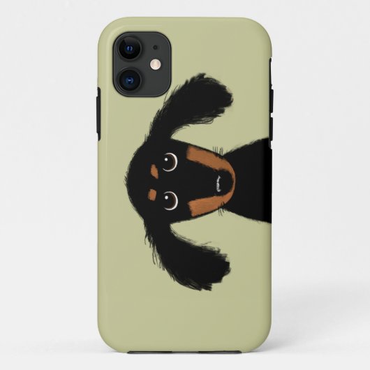 Coques Case-Mate iPhone Joli chiot teckel à longs poils (Dos)