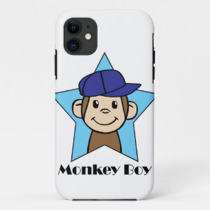 Etui iPhone Case-Mate Joli clip art de dessin animé singe heureux dans u