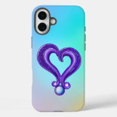 Coques Case-Mate iPhone Joli coeur pourpre (Verso)