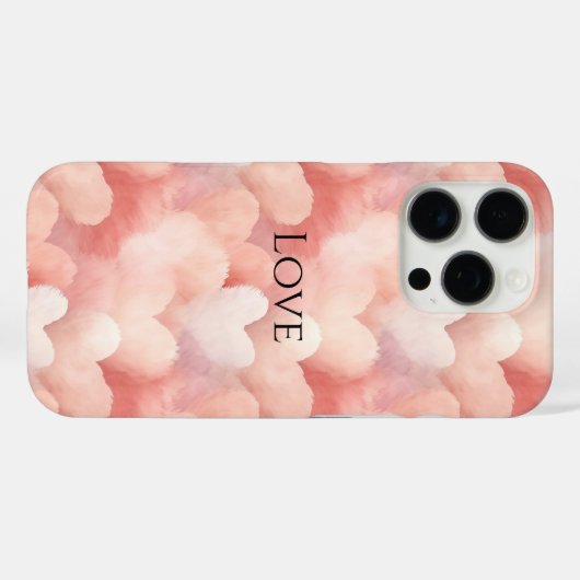 Coques Case-Mate iPhone Joli Coeur rose (Verso (horizontal))