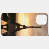 Coques Case-Mate iPhone Joli coucher de soleil romantique Tour Eiffel Pari (Verso (horizontal))