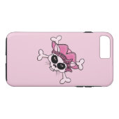 Coques Case-Mate iPhone Joli crâne de Kitty Pirate (Dos (Horizontal))