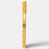 Coques Case-Mate iPhone Joli Daffodil Gold Quatrefoil Personnalisé (Verso / Droite)