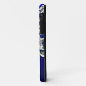 Coques Case-Mate iPhone Joli damas fleuri bleu (Dos/Gauche)