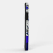 Coques Case-Mate iPhone Joli damas fleuri bleu (Dos/Droite)