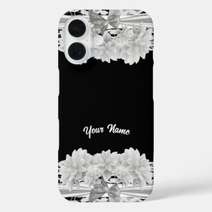 Coques iPhone 16 Joli dentelle blanche