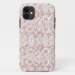 Case-Mate iPhone Case Joli design floral vintage rose blanc
