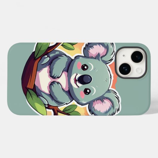 Coques Case-Mate iPhone Joli dessin animé Koala (Verso (horizontal))