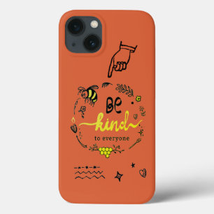 Case-Mate iPhone Case Joli Doodles tendance Black Gold Bee Orange