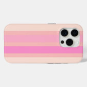 Coques Case-Mate iPhone Joli en rayures roses (Verso (horizontal))