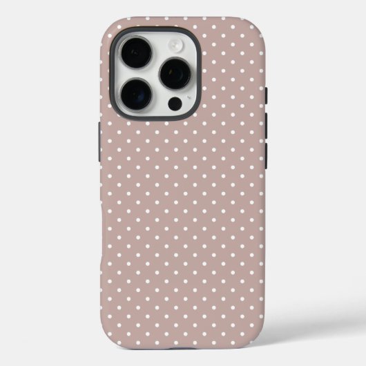 Coques Case-Mate iPhone Joli esthétique à pois rétro pour filles (Verso)