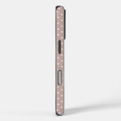 Coques Case-Mate iPhone Joli esthétique à pois rétro pour filles (Verso / Droite)